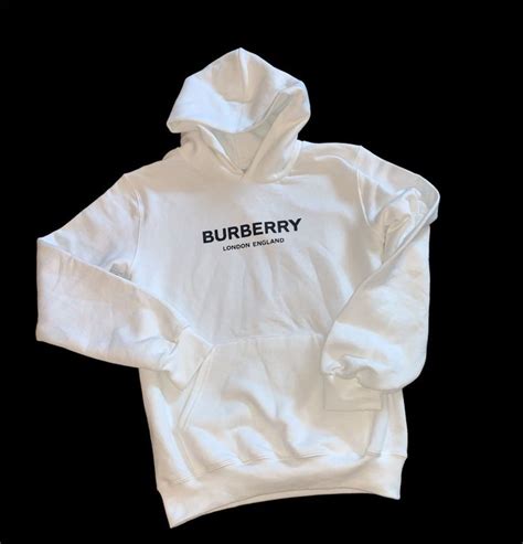 burberry white hoodie